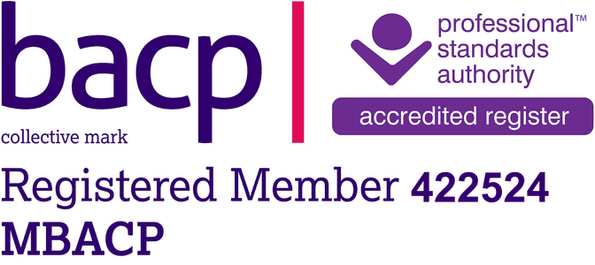 BACP Registered Member 422524 MBACP, and Professional Standards Authority accredited register